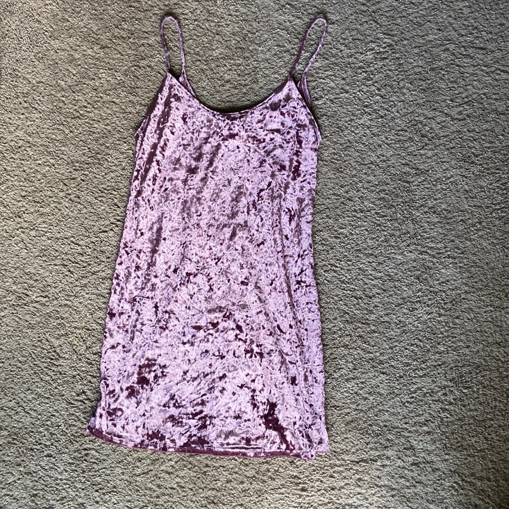 Pink crushed velvet forever 21 dress size small